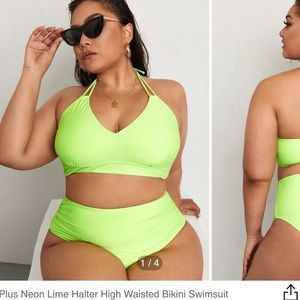 Neon Green SHEIN Bikini